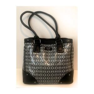 Gigi Hill black & white tote